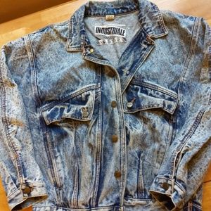 Acid wash vintage jacket